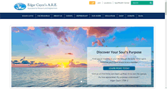 Desktop Screenshot of edgarcaycereadings.com